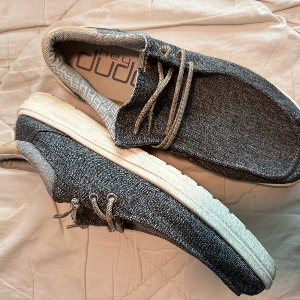 Hey Dude Men's Charcoal Loafers